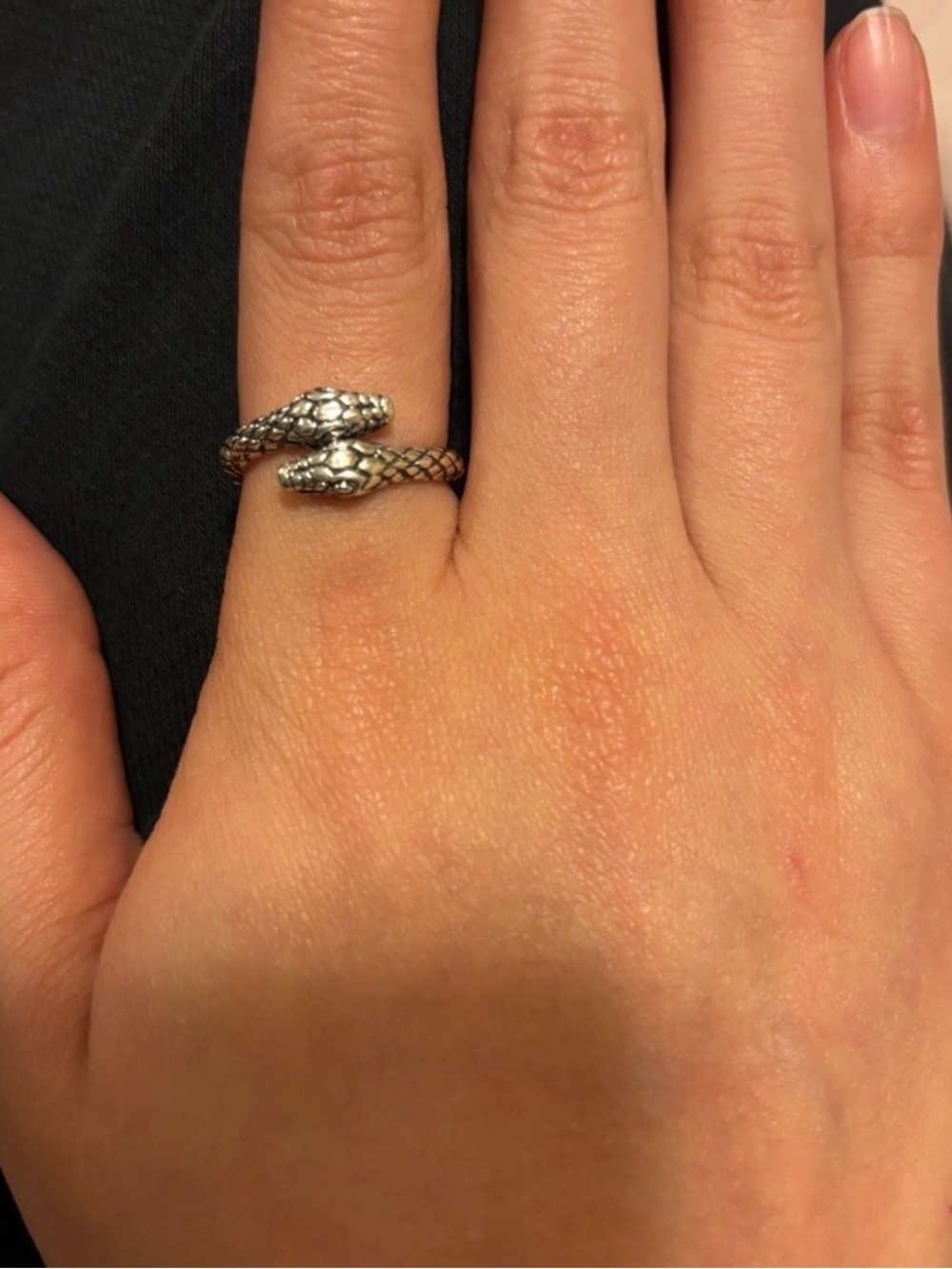 925 silver snake wrap ring